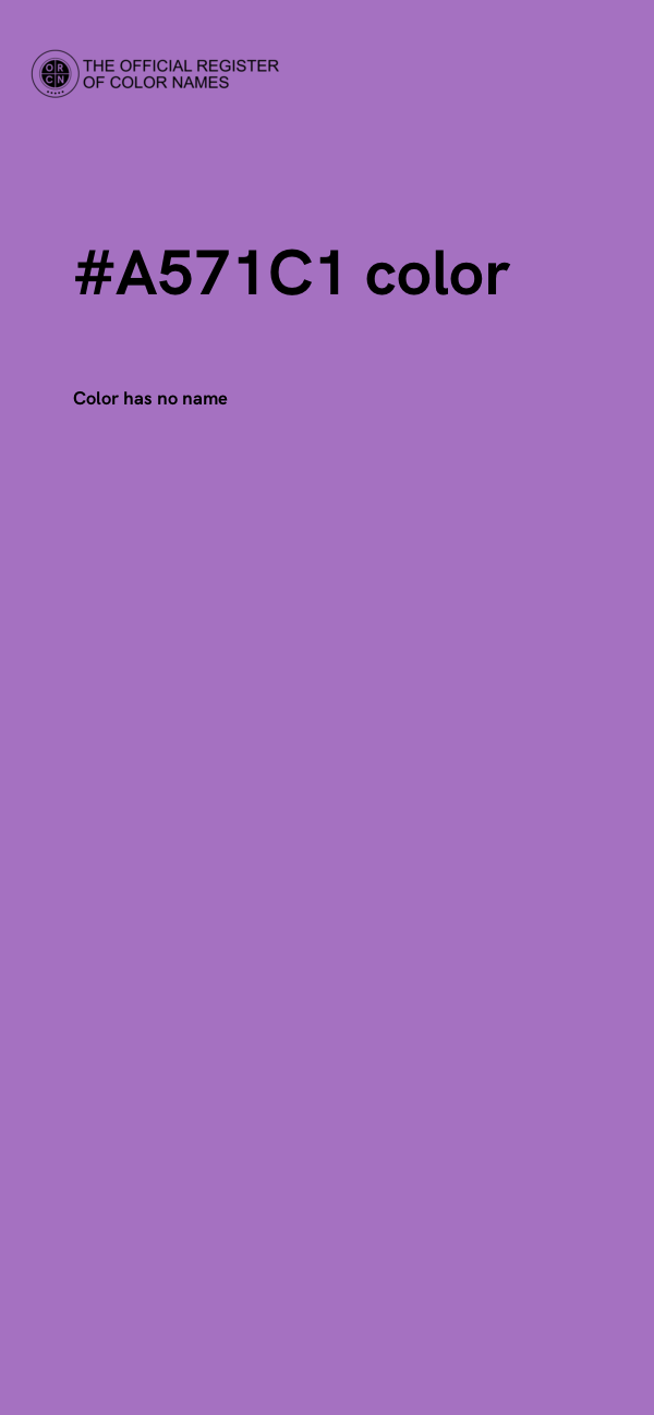 #A571C1 color image