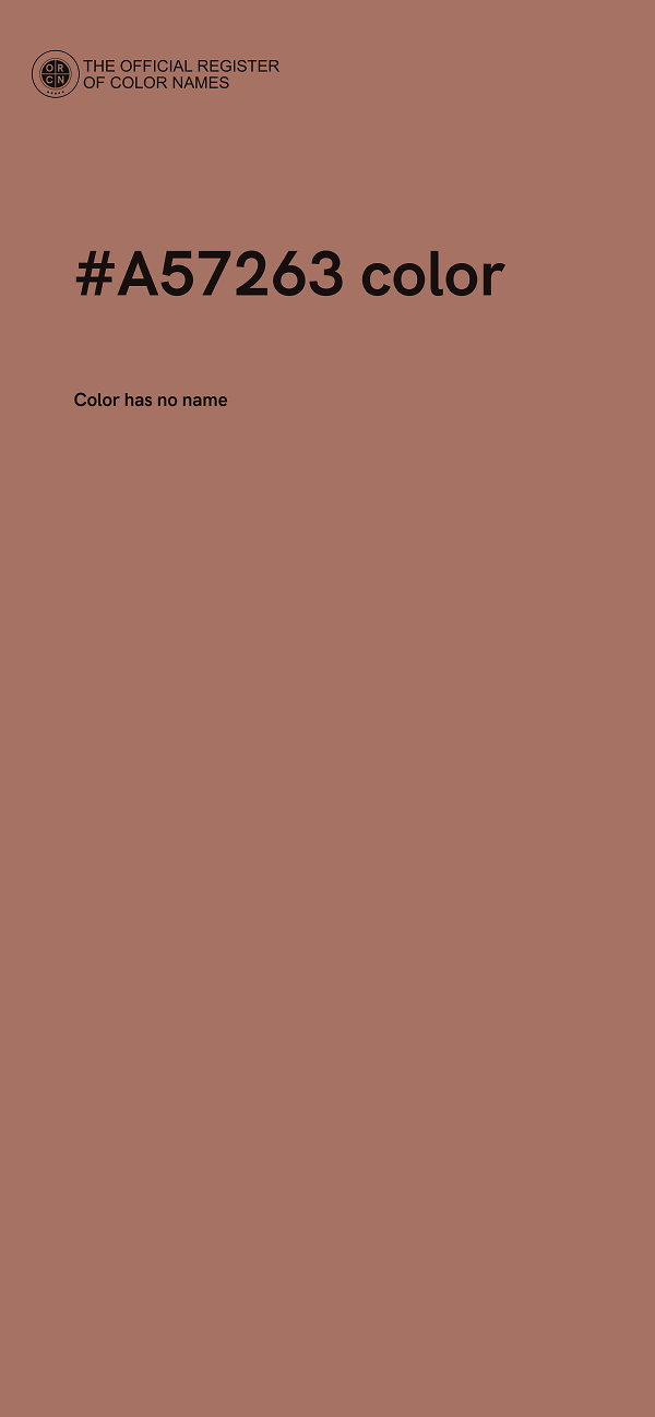 #A57263 color image