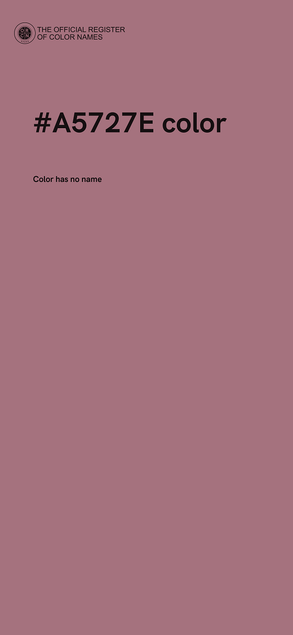 #A5727E color image
