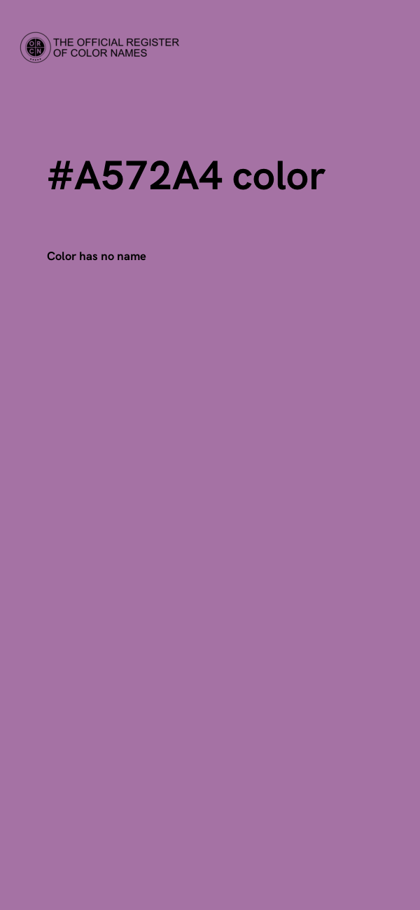 #A572A4 color image