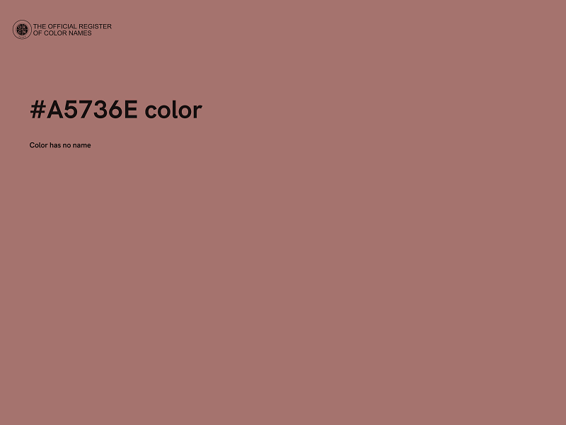 #A5736E color image