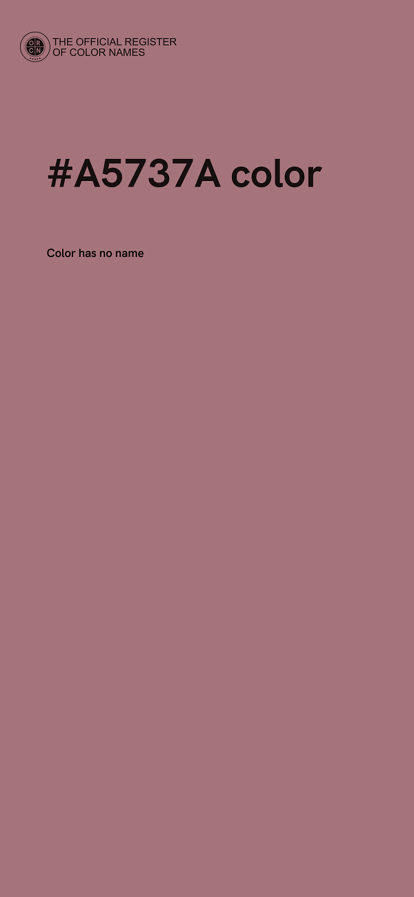 #A5737A color image