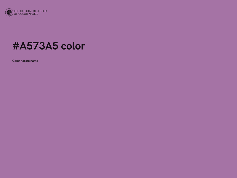 #A573A5 color image