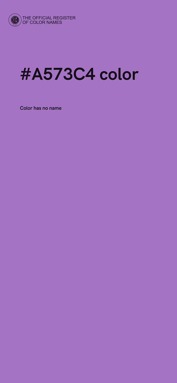 #A573C4 color image