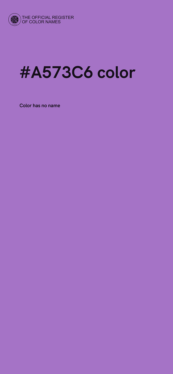 #A573C6 color image