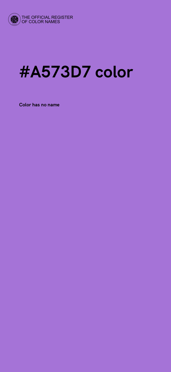 #A573D7 color image
