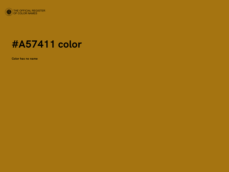 #A57411 color image