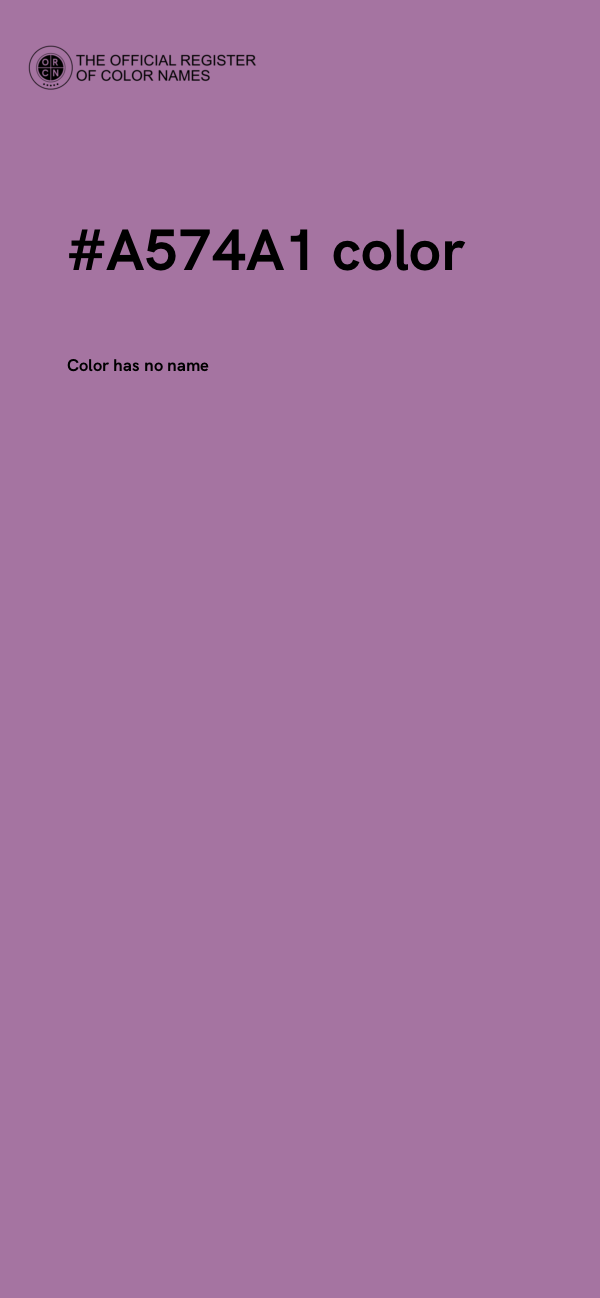 #A574A1 color image