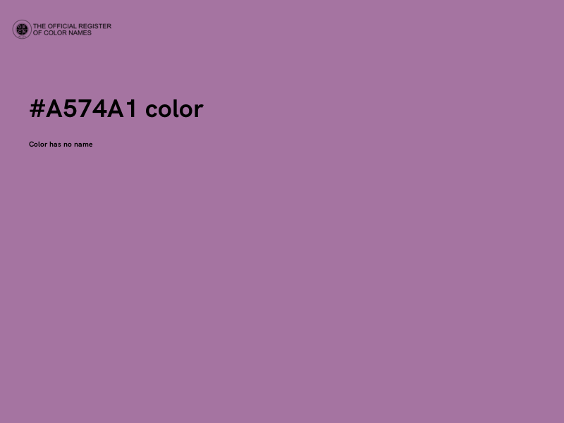 #A574A1 color image