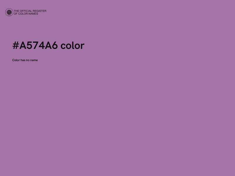 #A574A6 color image