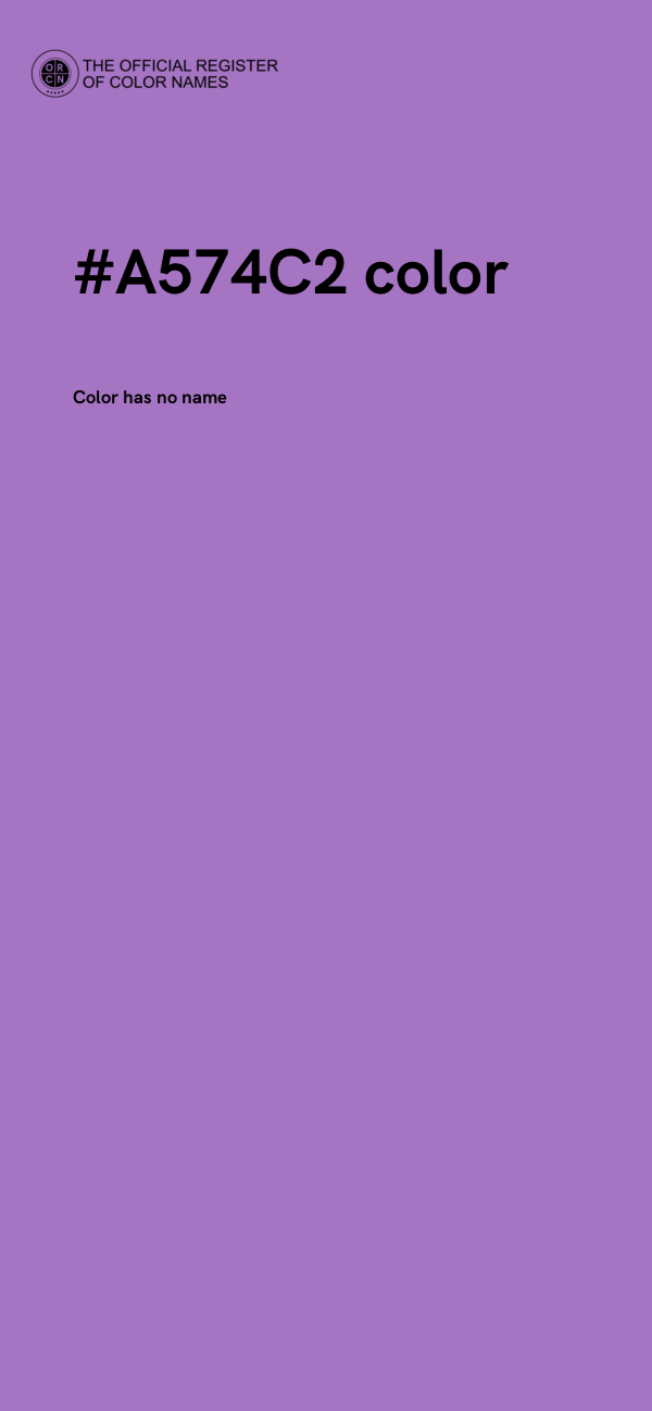 #A574C2 color image