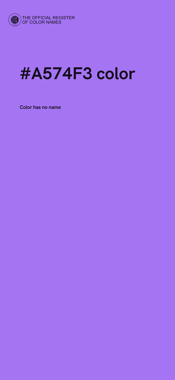 #A574F3 color image