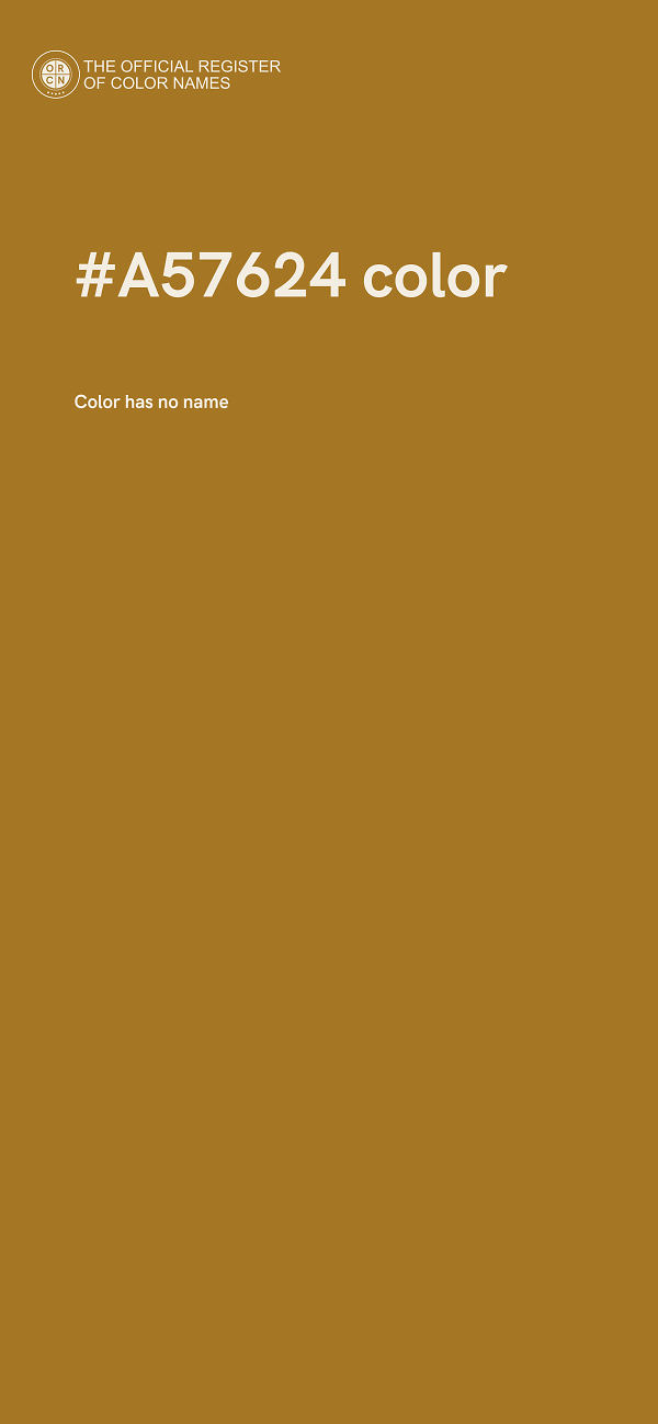 #A57624 color image