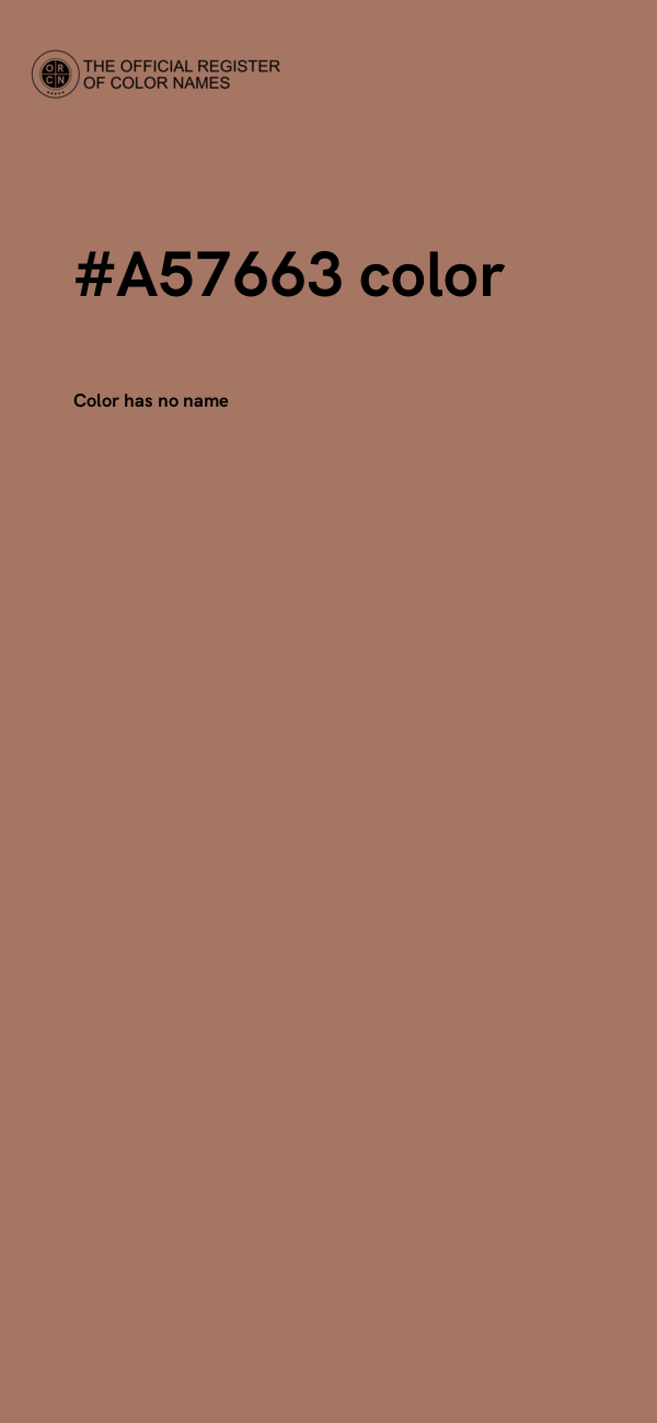 #A57663 color image