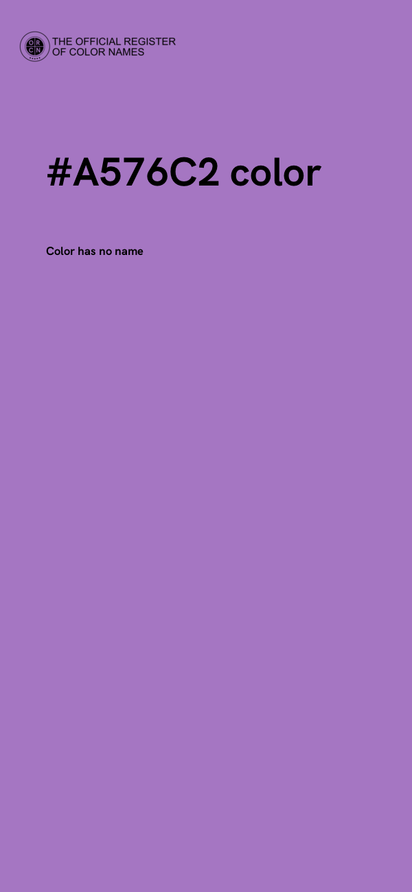 #A576C2 color image