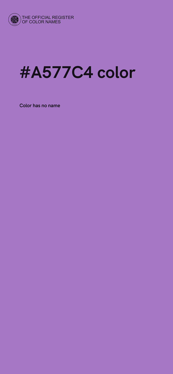 #A577C4 color image