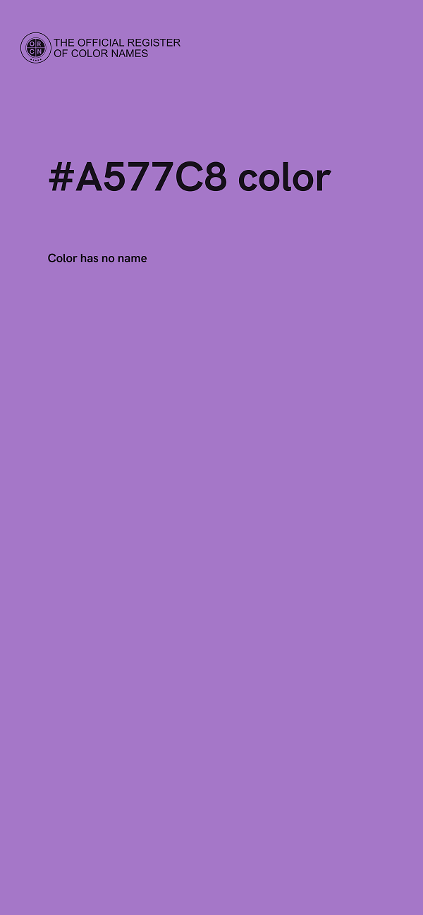 #A577C8 color image