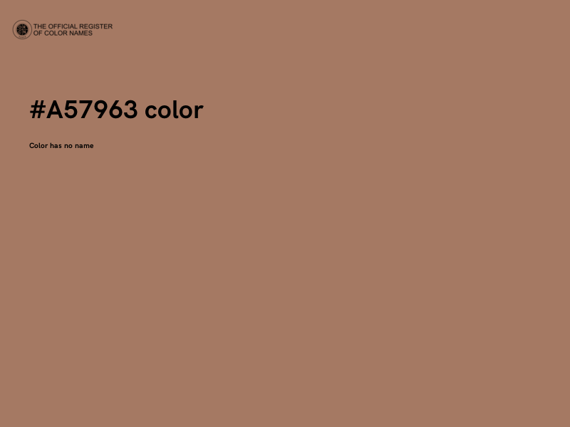 #A57963 color image