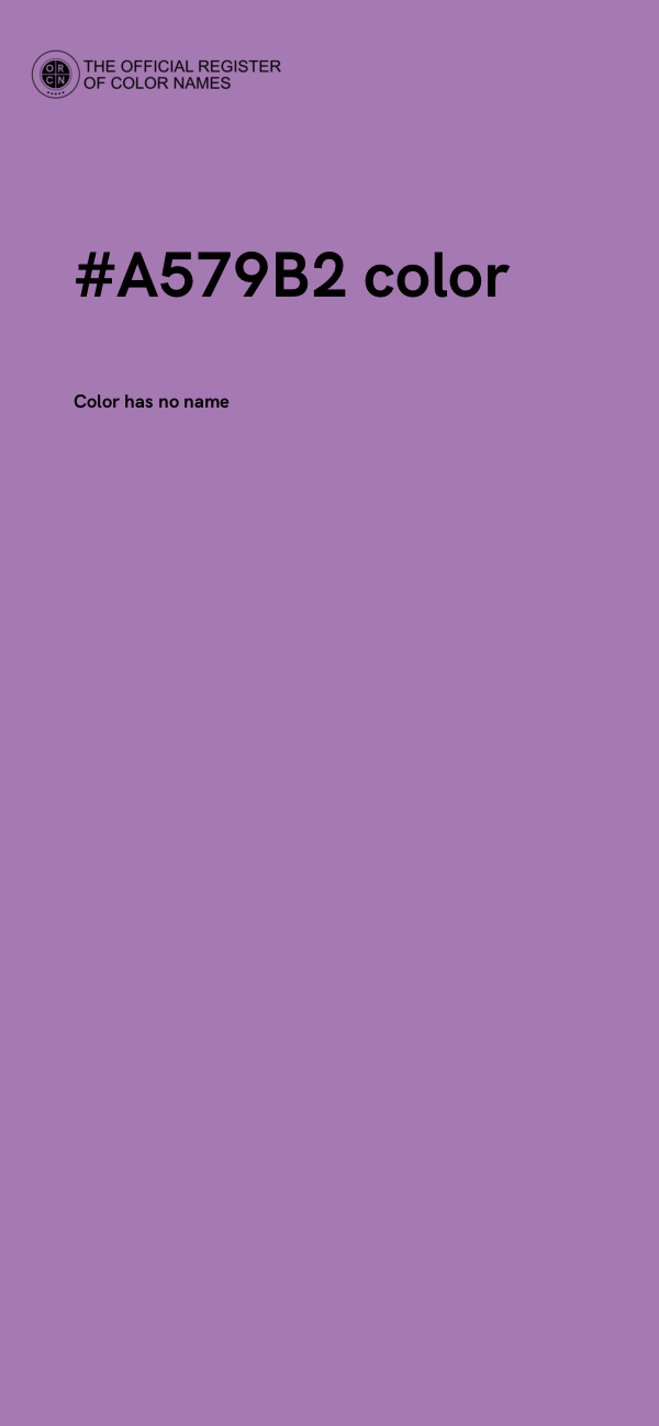 #A579B2 color image