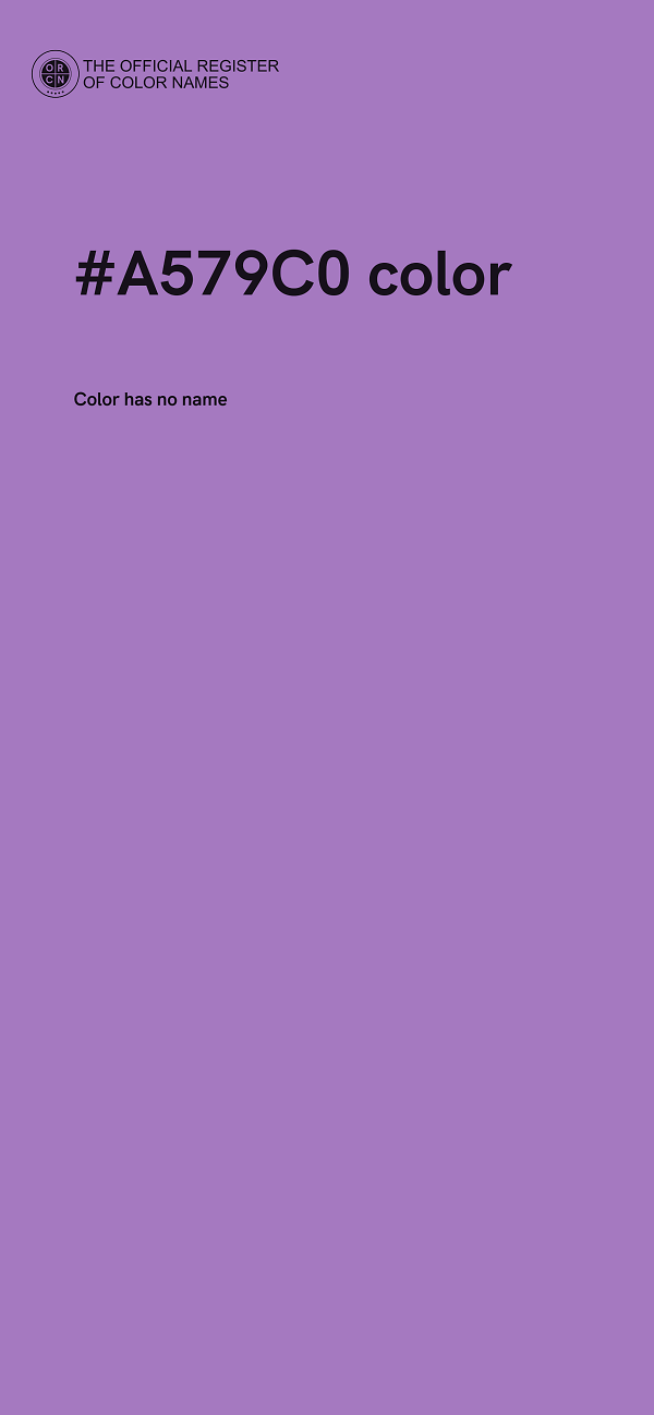 #A579C0 color image