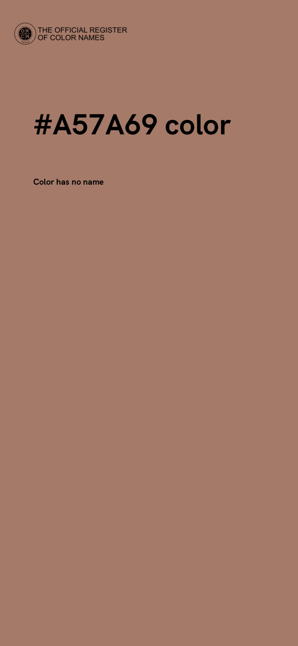 #A57A69 color image