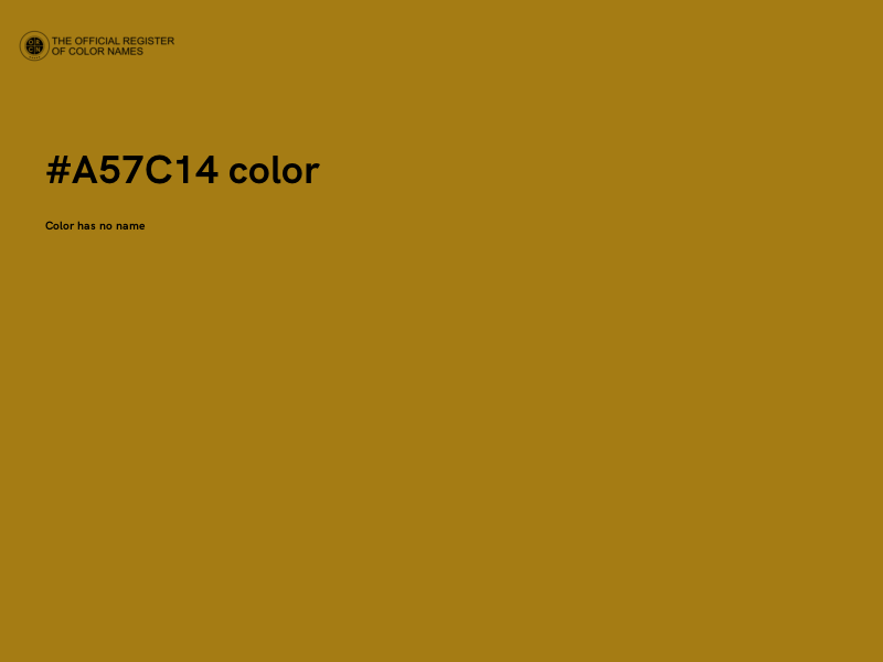 #A57C14 color image