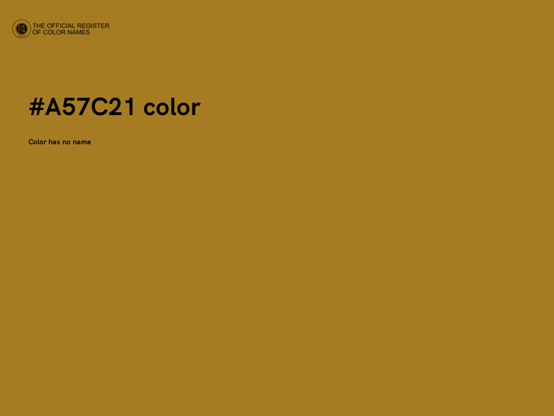 #A57C21 color image