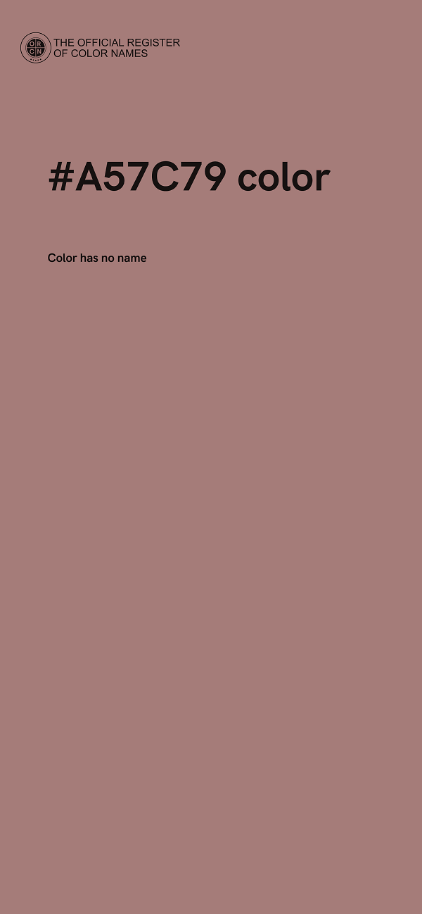 #A57C79 color image