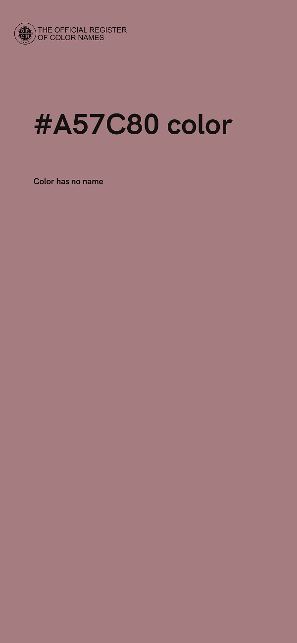 #A57C80 color image