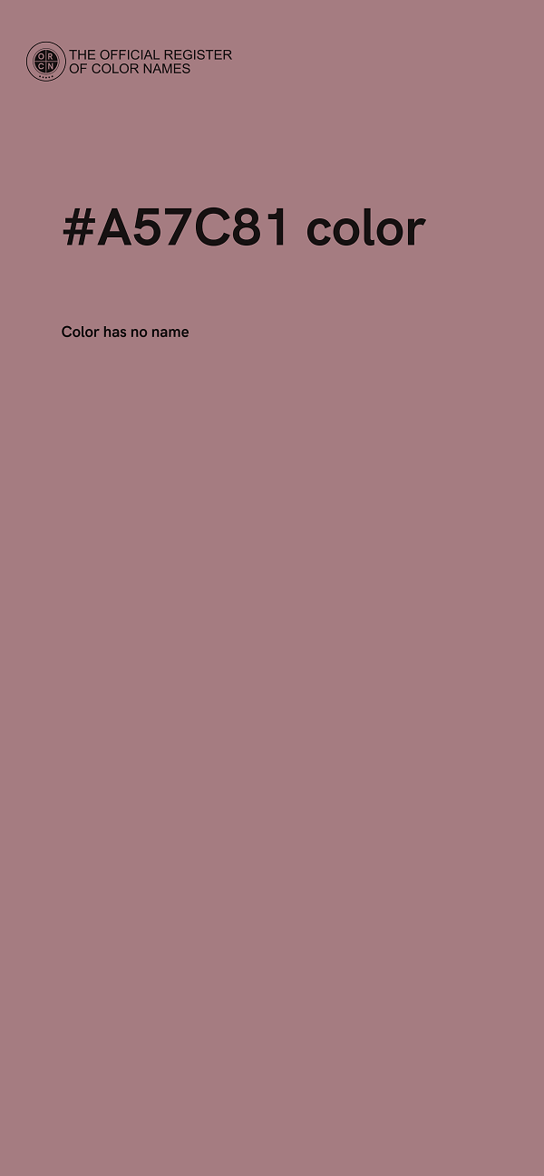 #A57C81 color image