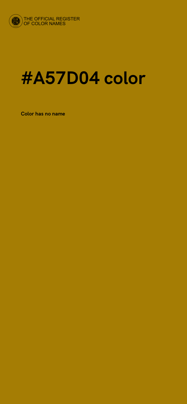 #A57D04 color image