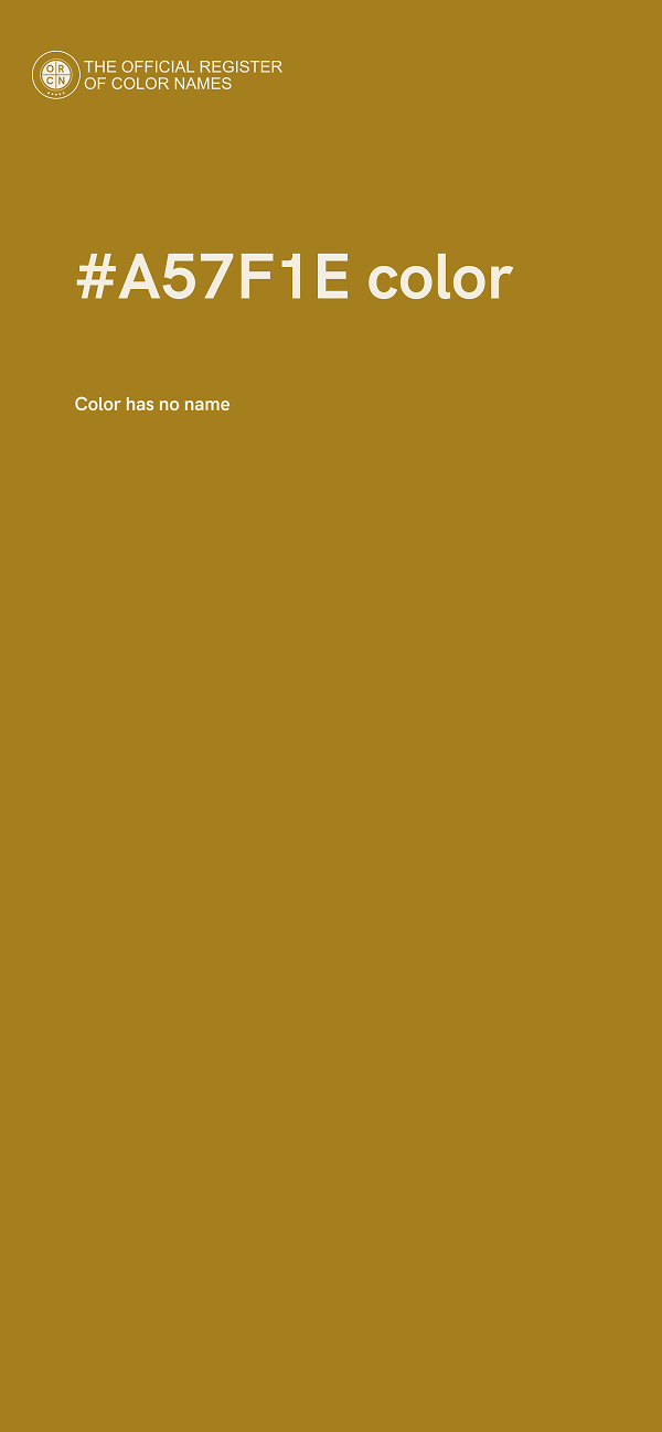 #A57F1E color image