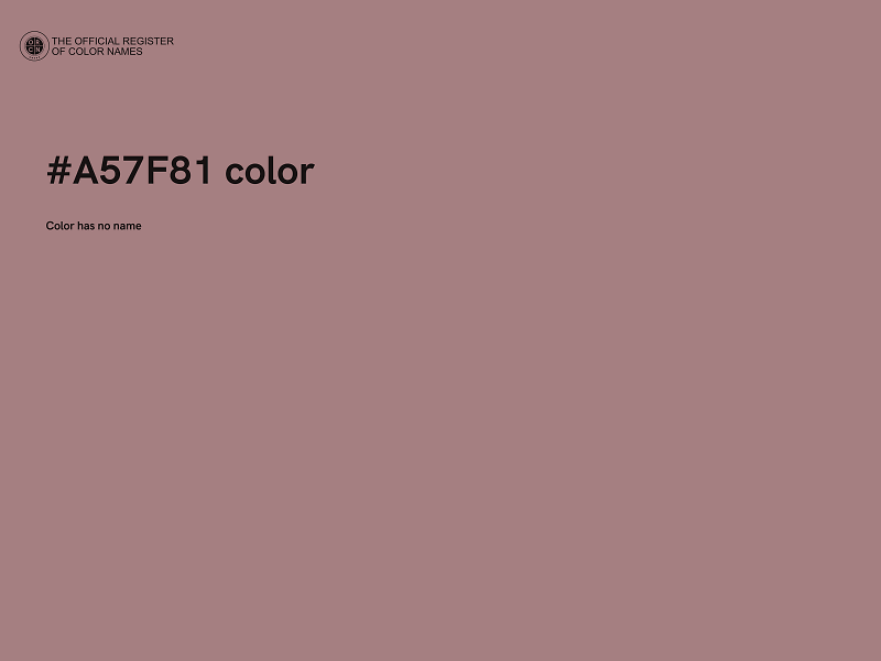 #A57F81 color image