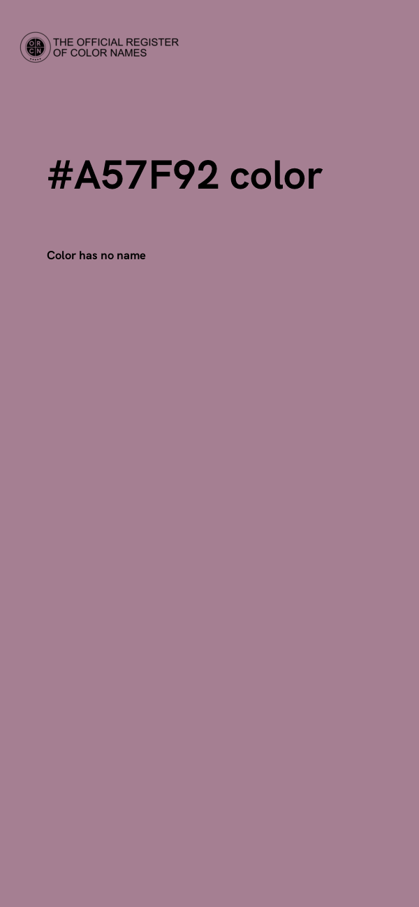 #A57F92 color image