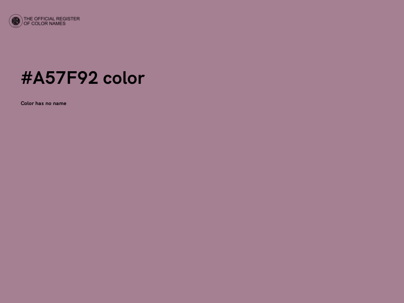 #A57F92 color image