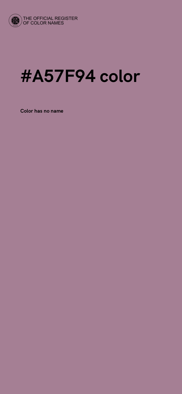 #A57F94 color image