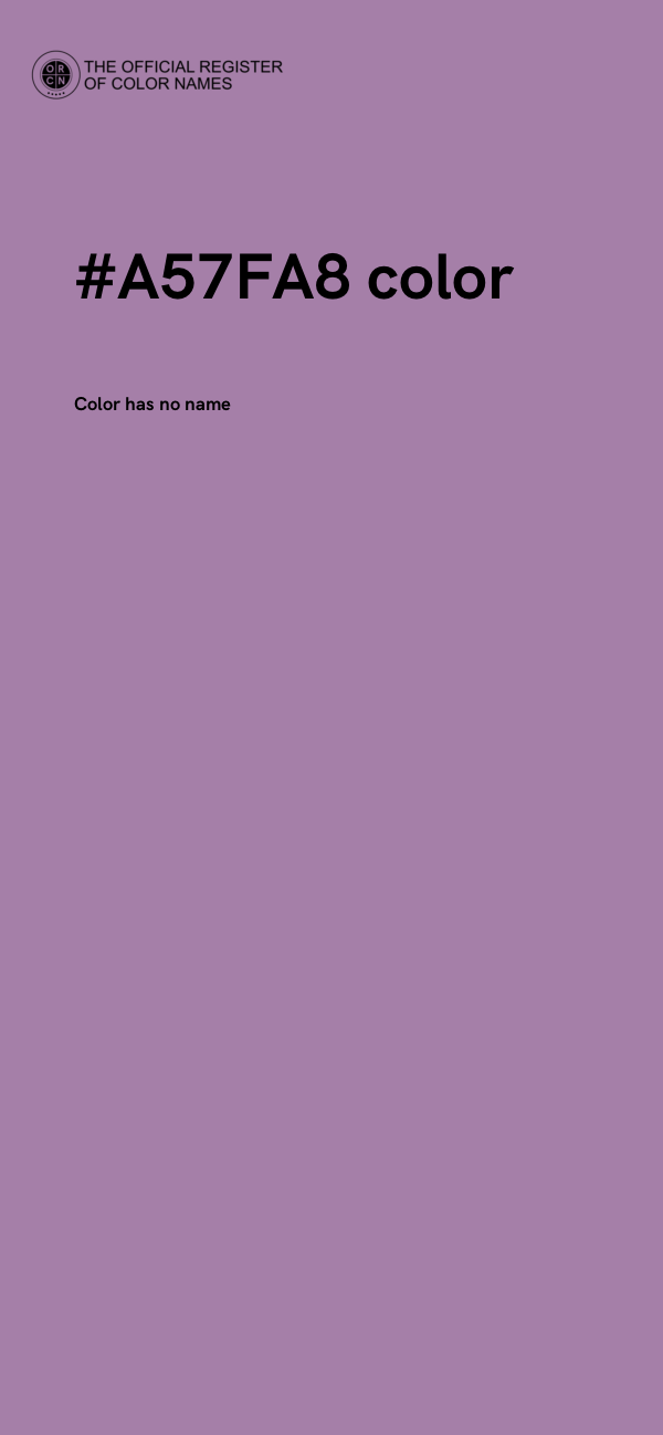 #A57FA8 color image