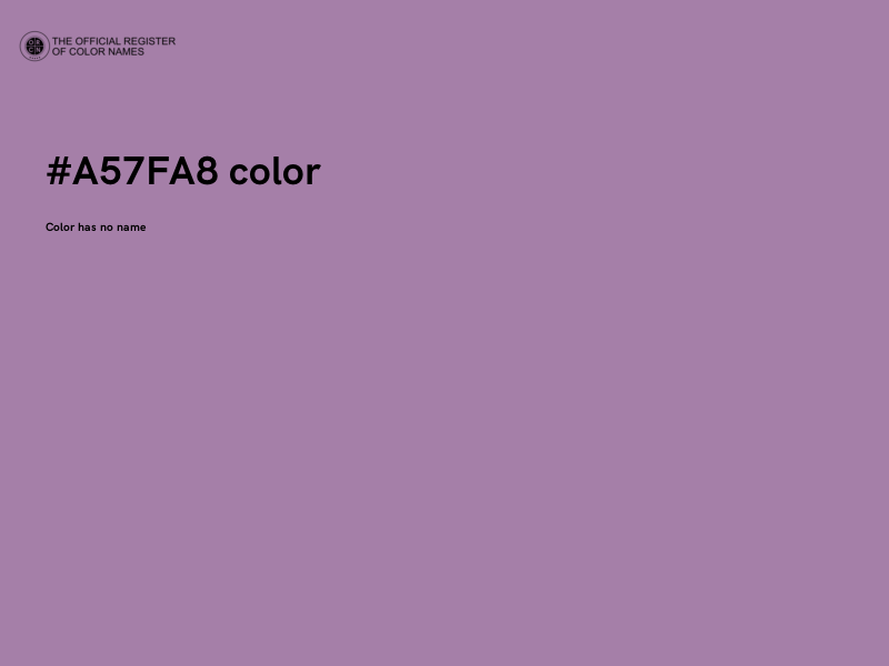 #A57FA8 color image