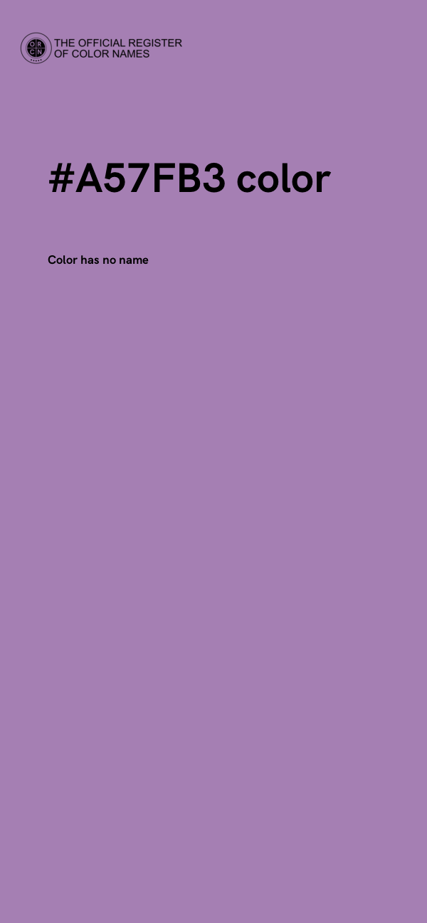 #A57FB3 color image