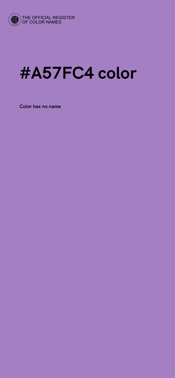 #A57FC4 color image