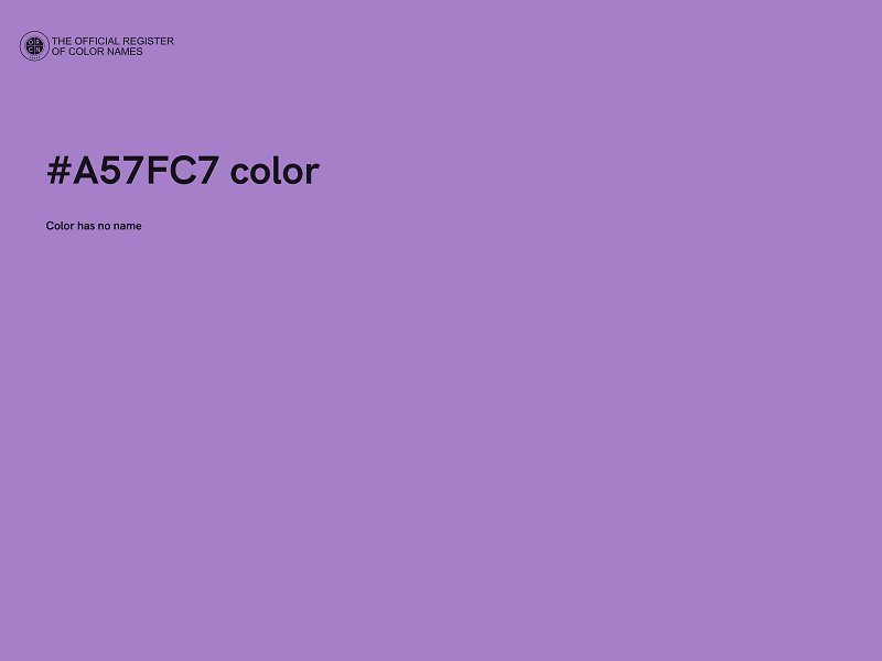 #A57FC7 color image