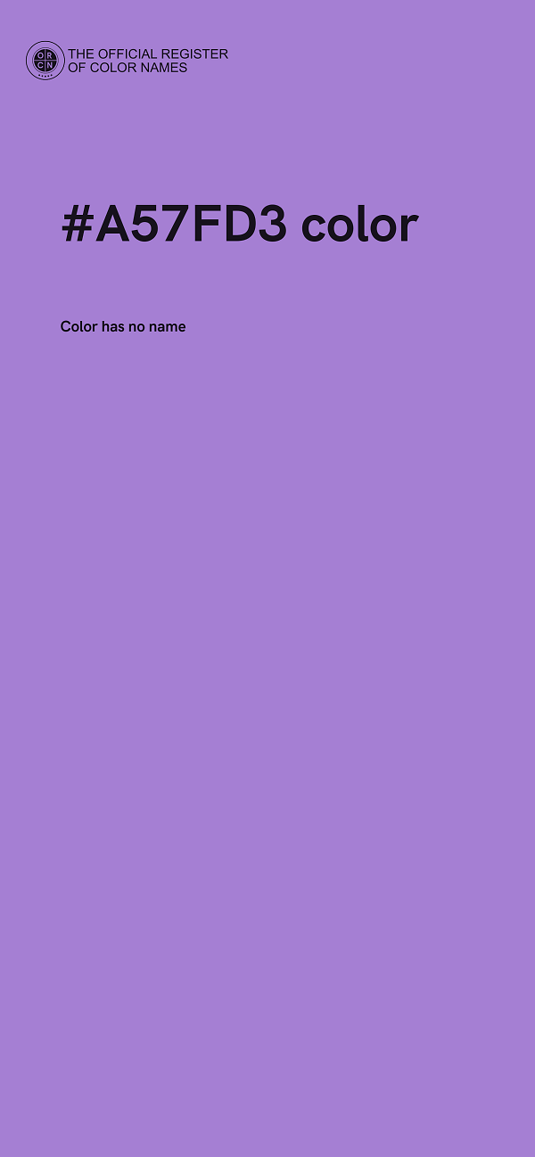 #A57FD3 color image