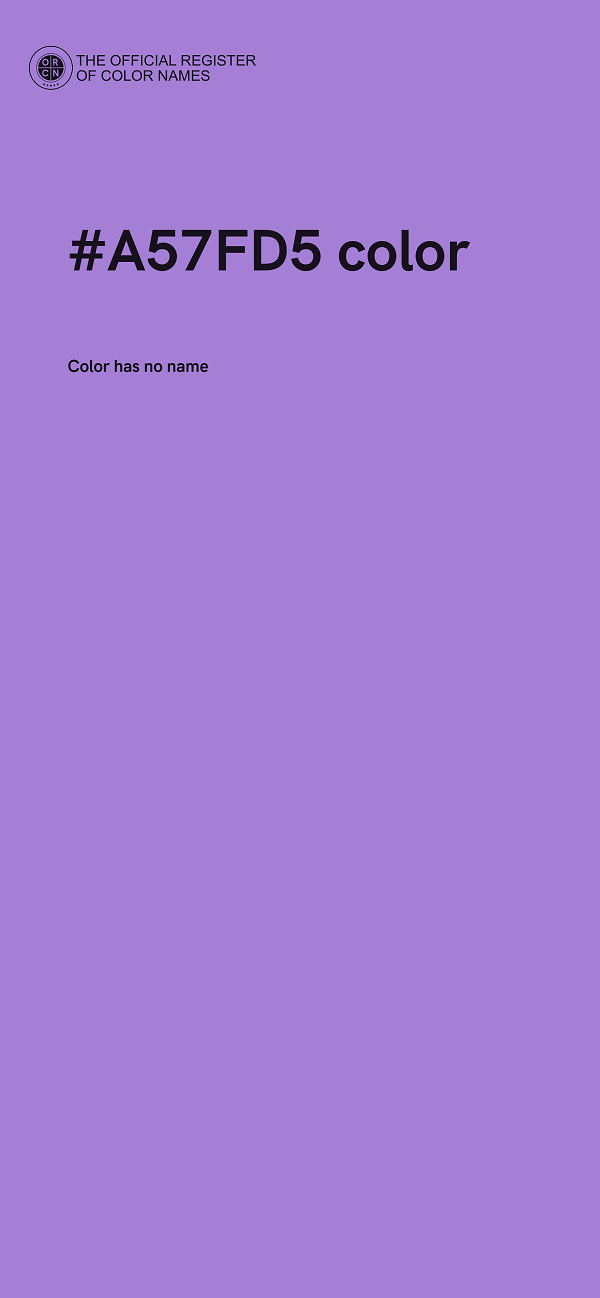 #A57FD5 color image