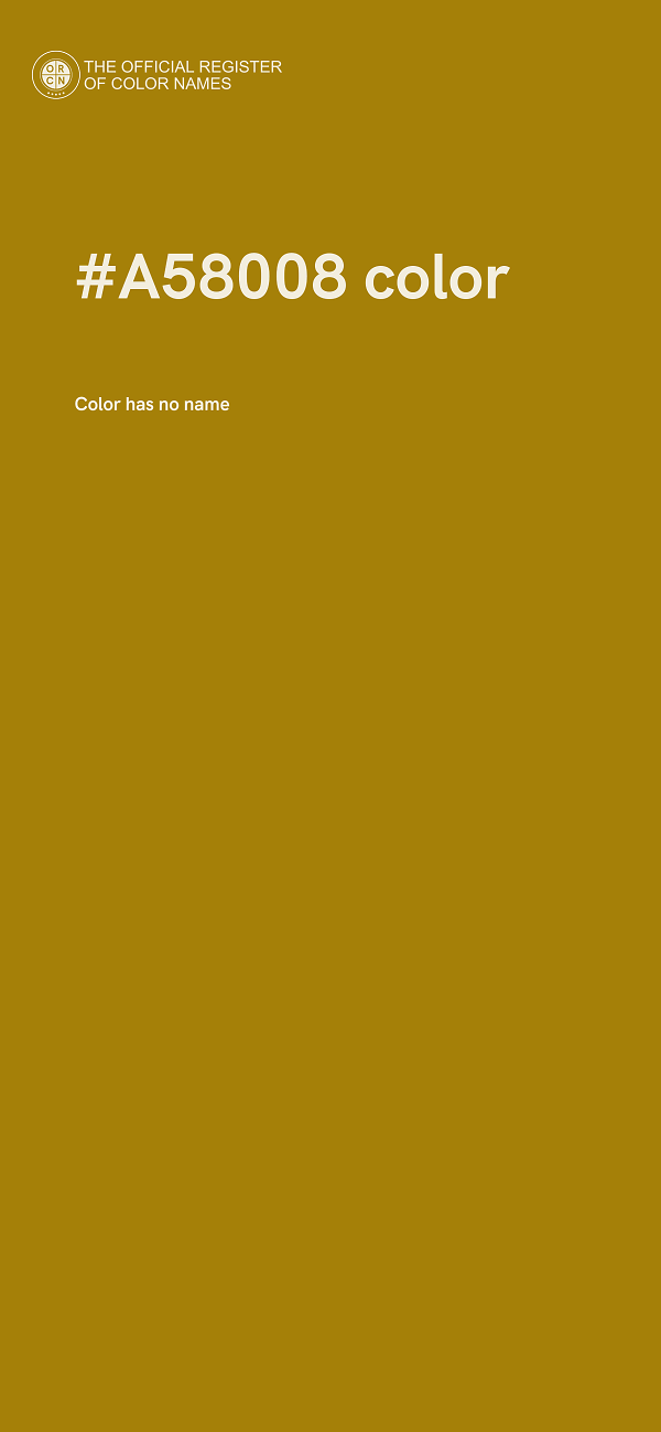 #A58008 color image