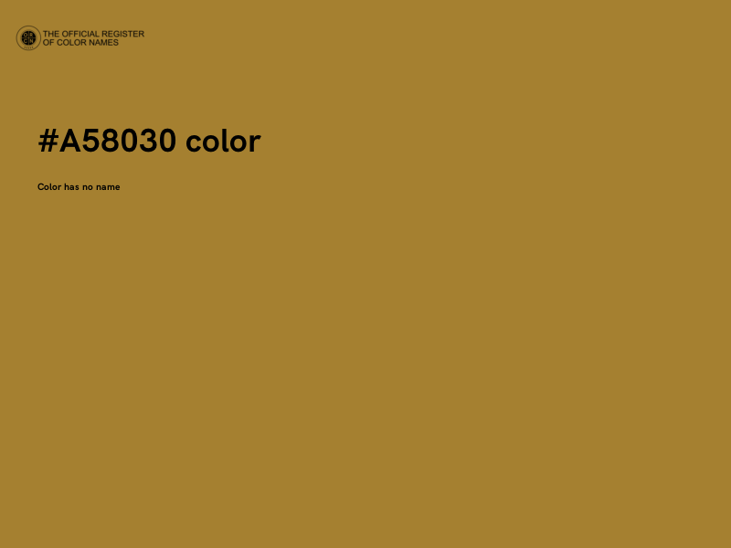 #A58030 color image