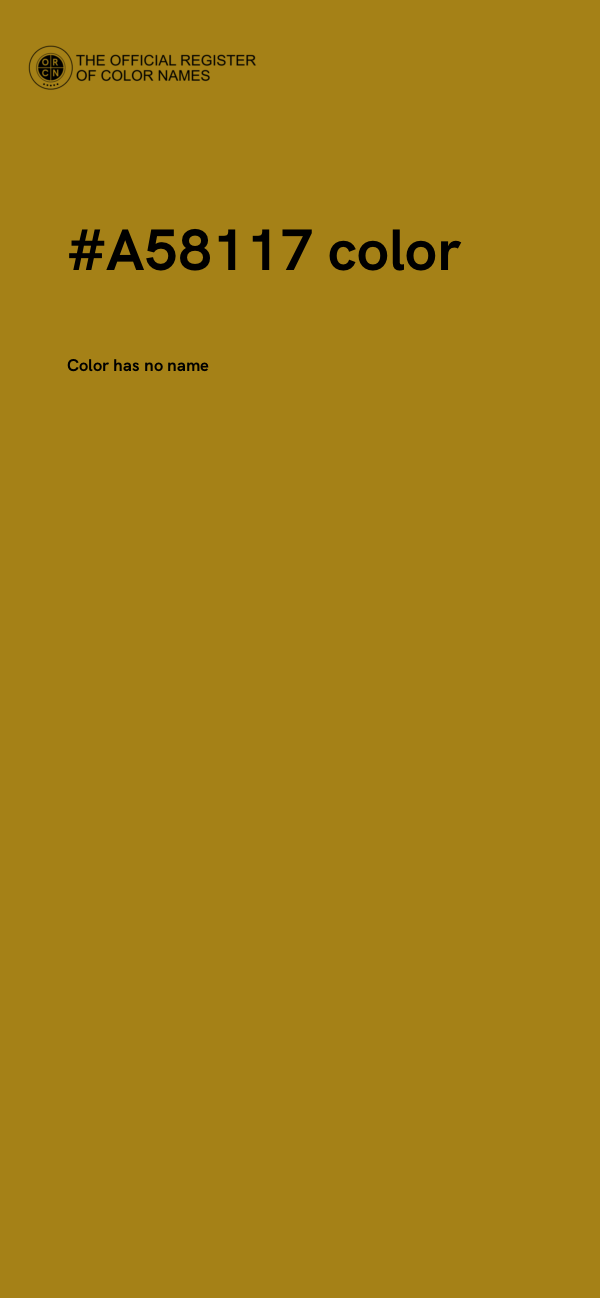 #A58117 color image