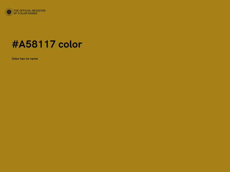 #A58117 color image