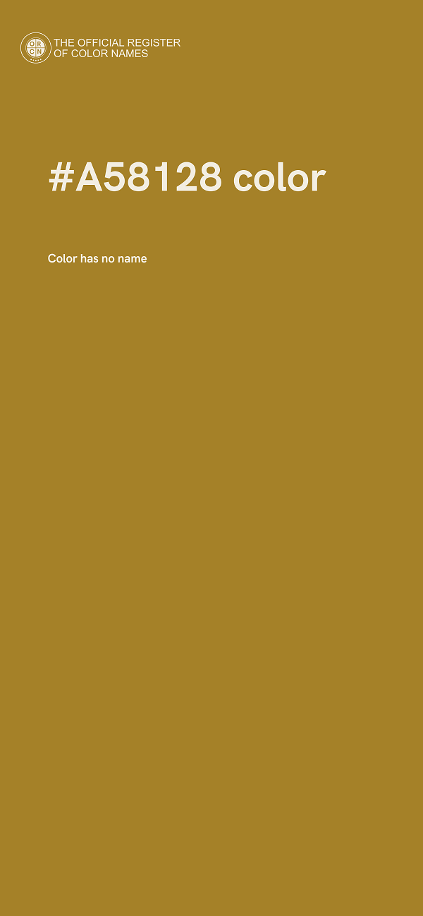 #A58128 color image