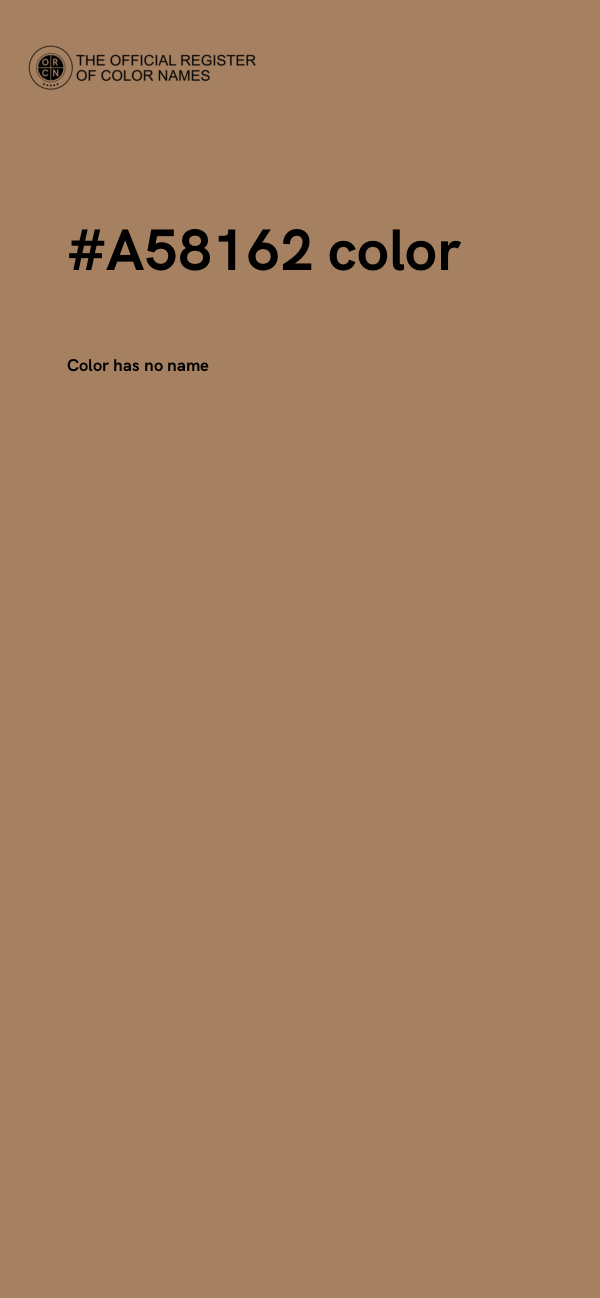 #A58162 color image