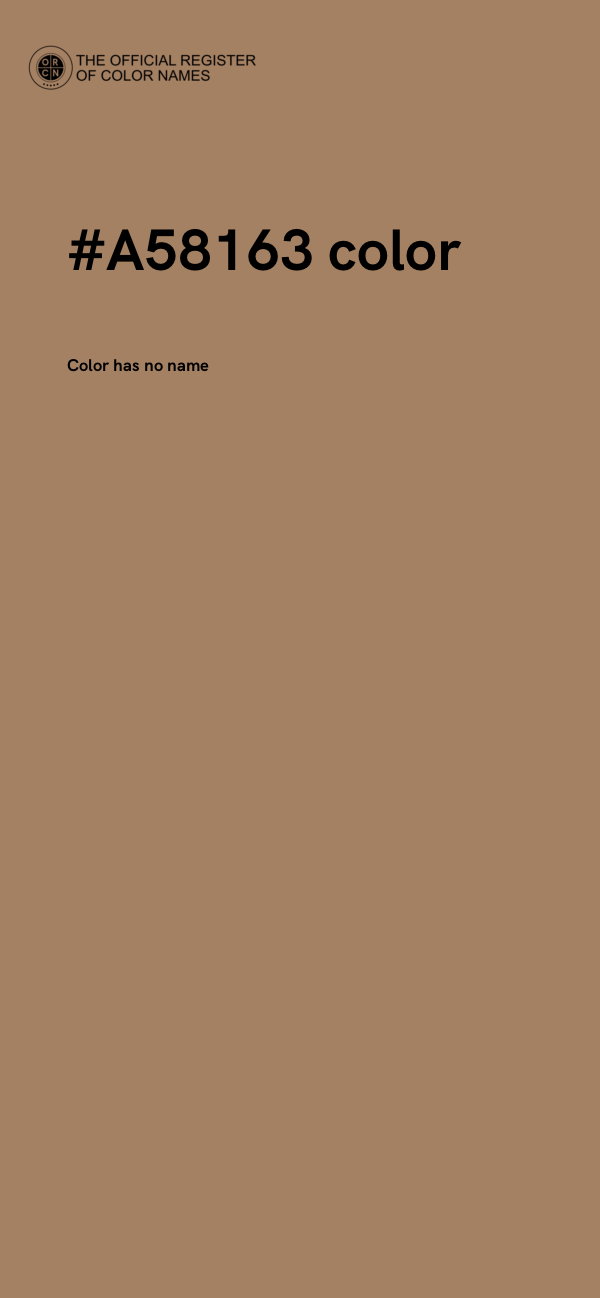 #A58163 color image